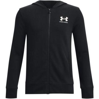 Under Armour RIVAL TERRY FZ HOODIE Junior pulóver, fekete, méret kép