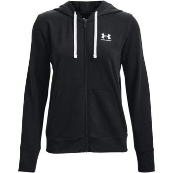 Under Armour RIVAL TERRY FZ HOODIE Női pulóver, fekete, méret kép