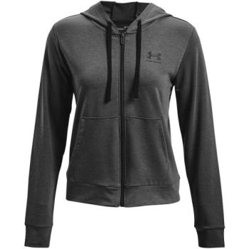 Under Armour RIVAL TERRY FZ HOODIE Női pulóver, szürke, méret kép