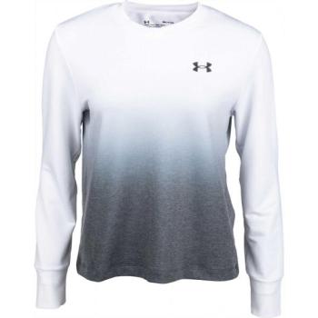 Under Armour RIVAL TERRY GRADIENT CREW Női pulóver, fehér, méret kép