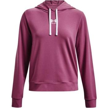 Under Armour RIVAL TERRY HOODIE Női pulóver, bordó, méret kép