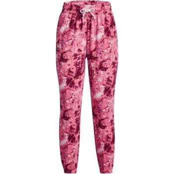 Under Armour RIVAL TERRY PRINT JOGGER Női melegítőnadrág, rózsaszín, méret kép