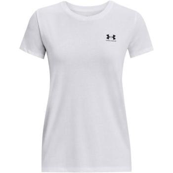 Under Armour SPORTSTYLE LC SS Női póló, fehér, méret kép