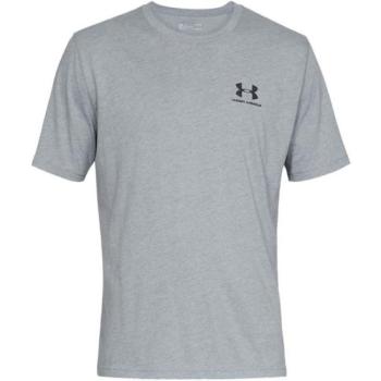 Under Armour SPORTSTYLE LEFT CHEST SS Férfi póló, szürke, méret kép