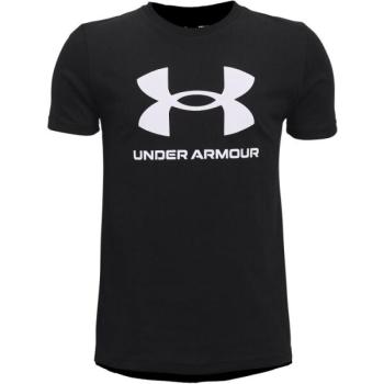 Under Armour SPORTSTYLE LOGO SS Fiú póló, fekete, méret kép