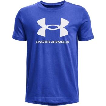 Under Armour SPORTSTYLE LOGO SS Fiú póló, kék, méret kép