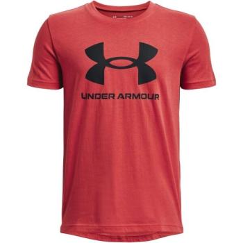 Under Armour SPORTSTYLE LOGO SS Fiú póló, piros, méret kép