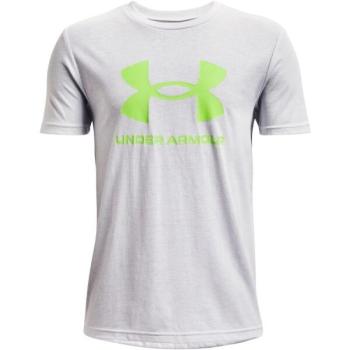 Under Armour SPORTSTYLE LOGO SS Fiú póló, szürke, méret kép