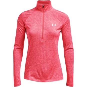 Under Armour TECH 1/2 ZIP - TWIST Női pulóver, rózsaszín, méret kép