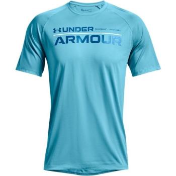 Under Armour TECH 2.0 WORDMARK SS Férfi póló, kék, méret kép