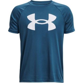 Under Armour TECH BIG LOGO SS Fiú póló, sötétkék, méret kép