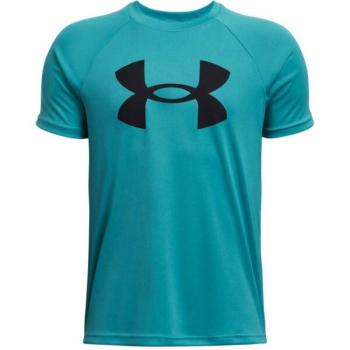 Under Armour TECH BIG LOGO SS Fiú póló, zöld, méret kép