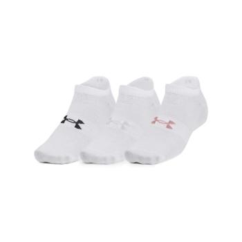 UNDER ARMOUR-UA Essential No Show 3 pack-WHT-1361459-100 kép