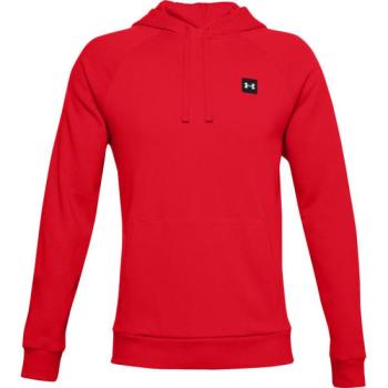 Under Armour UA RIVAL FLEECE HOODIE Férfi pulóver, piros, méret kép