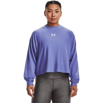 Under Armour UA RIVAL TERRY OVERSIZED CRW Női edző póló, kék, méret kép