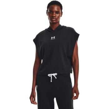 Under Armour UA RIVAL TERRY SS HOODIE Női fitness sportpulóver, fekete, méret kép