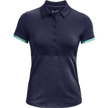 Under Armour ZINGER POINT SS POLO Női golf galléros póló, sötétkék, méret kép