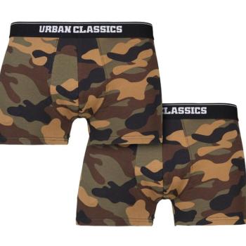 Urban Classics férfi boxer alsónadrág 2-pack, wood camo kép