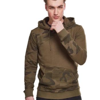 Urban Classics férfi zig zag pulóver, olive camo kép