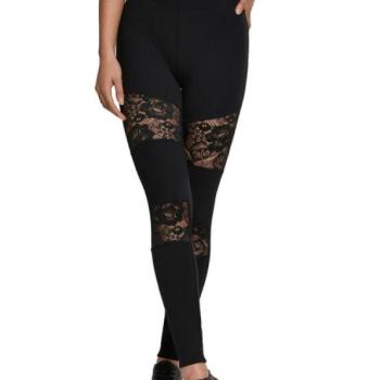 Urban Classics női Laces Inset leggings, fekete kép