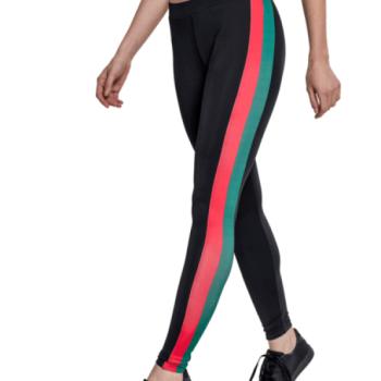 Urban Classics női Side Stripe leggings, fekete kép