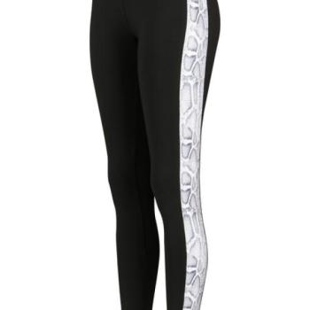 Urban Classics női Side Striped Pattern leggings, fekete snake kép