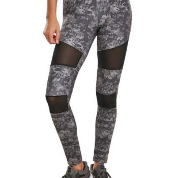 Urban Classics női Tech Mesh leggings, dark digital camo kép