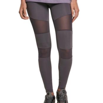 Urban Classics női Tech Mesh leggings, dark grey kép