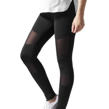 Urban Classics női Tech Mesh leggings, fekete kép