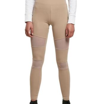 Urban Classics női Tech Mesh leggings, softaupe kép