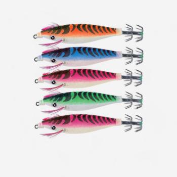 Úszó műcsali szett Squider tintahal és polip horgászatához, 5 db Sea Squid kép