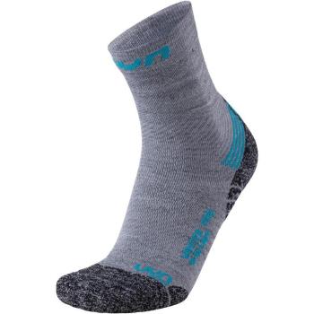 UYN-S100079 LADYS RUNNING SOCKS, G435 LT.GREY/TURQUISE Szürke 37/38 kép