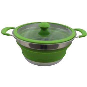 Vango CUISINE 1.5L NON-STICK CASSEROLE Összecsukható fazék, zöld, méret kép