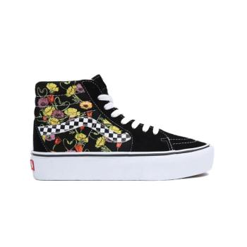 VANS-UA SK8-HI Platform 2.0 poppy checkerboard black/multi kép