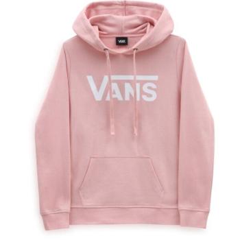 Vans WM DROP V LOGO HOODIE Női pulóver, rózsaszín, méret kép