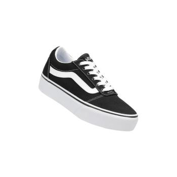 VANS-WM Ward Platform (Canvas) black/white Fekete 36,5 kép