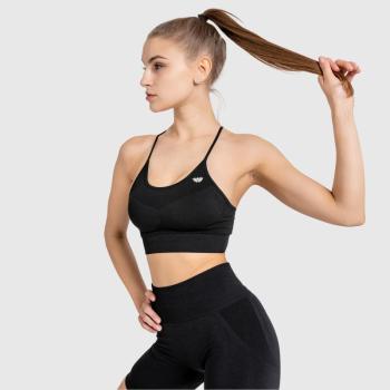 Varrás nélküli sportmelltartó Iron Aesthetics Seamless Sleek, fekete kép