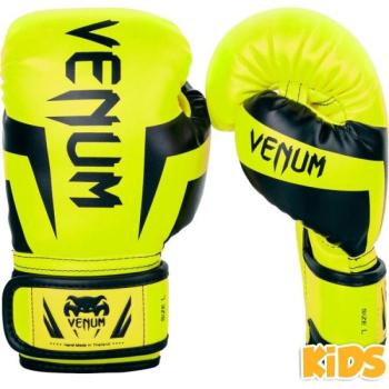 Venum ELITE BOXING GLOVES KIDS - EXCLUSIVE FLUO Gyerek bokszkesztyű, fényvisszaverő neon, méret kép