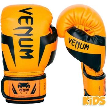 Venum ELITE BOXING GLOVES KIDS - EXCLUSIVE FLUO Gyerek bokszkesztyű, narancssárga, méret kép