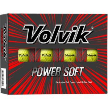 VOLVIK VV POWER SOFT 12 ks Golflabda szett, sárga, méret kép