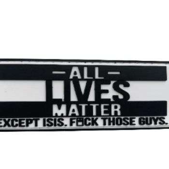 WARAGOD All lives matter PVC rátét kép