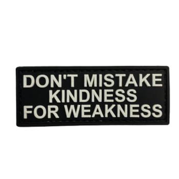 WARAGOD Don't Mistake Kindness PVC rátét kép