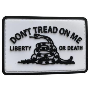 WARAGOD Don't Tread on me PVC rátét, fehér kép