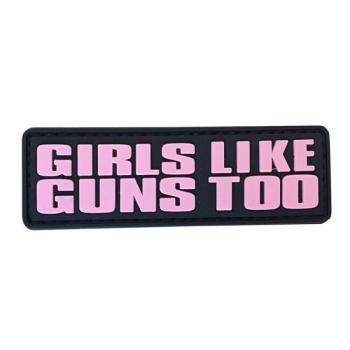 WARAGOD Girls like guns PVC rátét kép