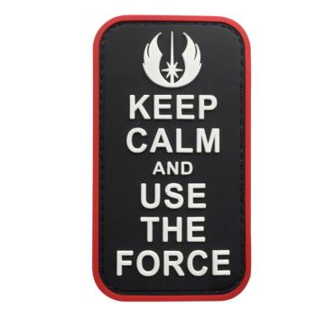 WARAGOD Keep Calm and Use the Force PVC rátét kép