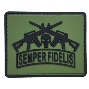 WARAGOD Semper Fidelis PVC rátét, zöld kép