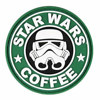 WARAGOD Tactical felvarró StarWars & Coffee, 6cm kép