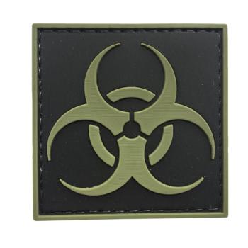 WARAGOD Tapasz 3D Biohazard Square feketer 5x5cm kép