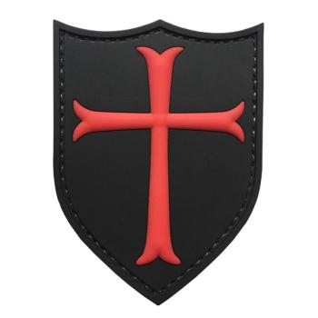 WARAGOD Tapasz 3D Knights Templar Crusaders Cross 7.5x5.7cm kép