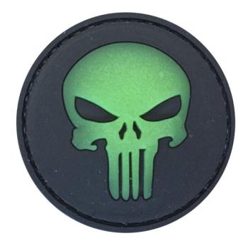 WARAGOD Tapasz 3D Round Punisher front glow 5cm kép